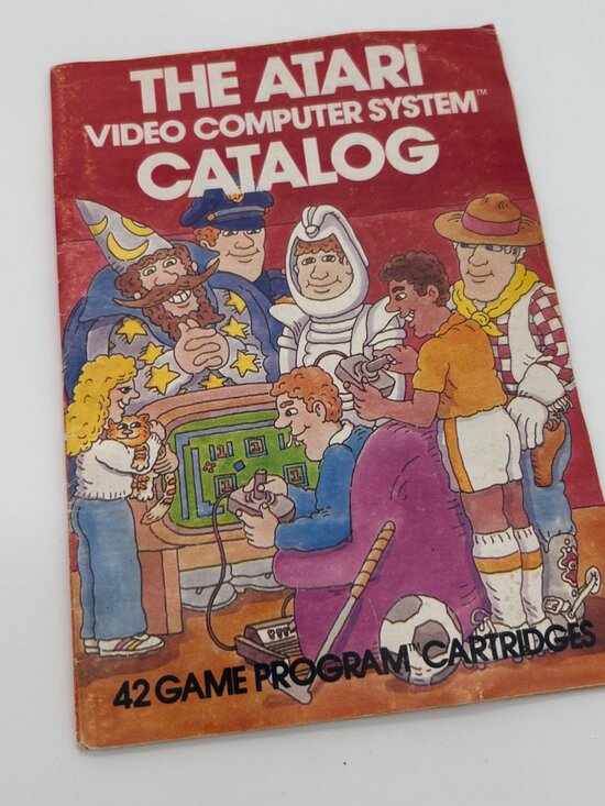 1981 Atari Video Computer System Catalog 43 Game Program Cartridges Booklet Book